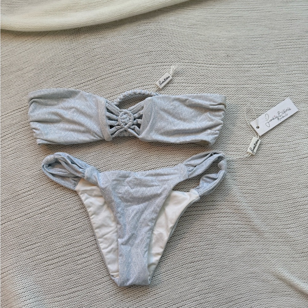 Frankie’s bikinis bikini set strapless crochet